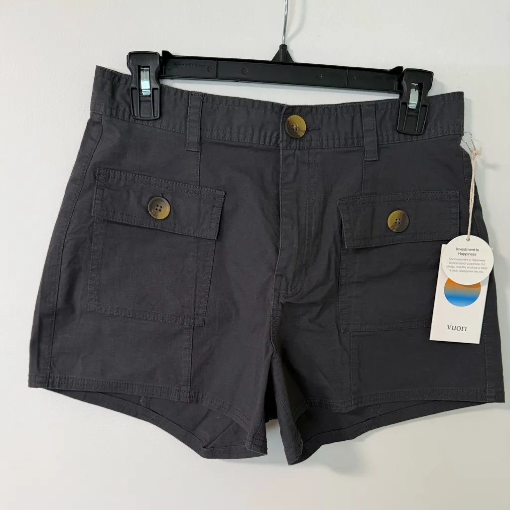 NWT Vuori Vintage Ripstop Utility Short in Charcoal Size S - Image 4