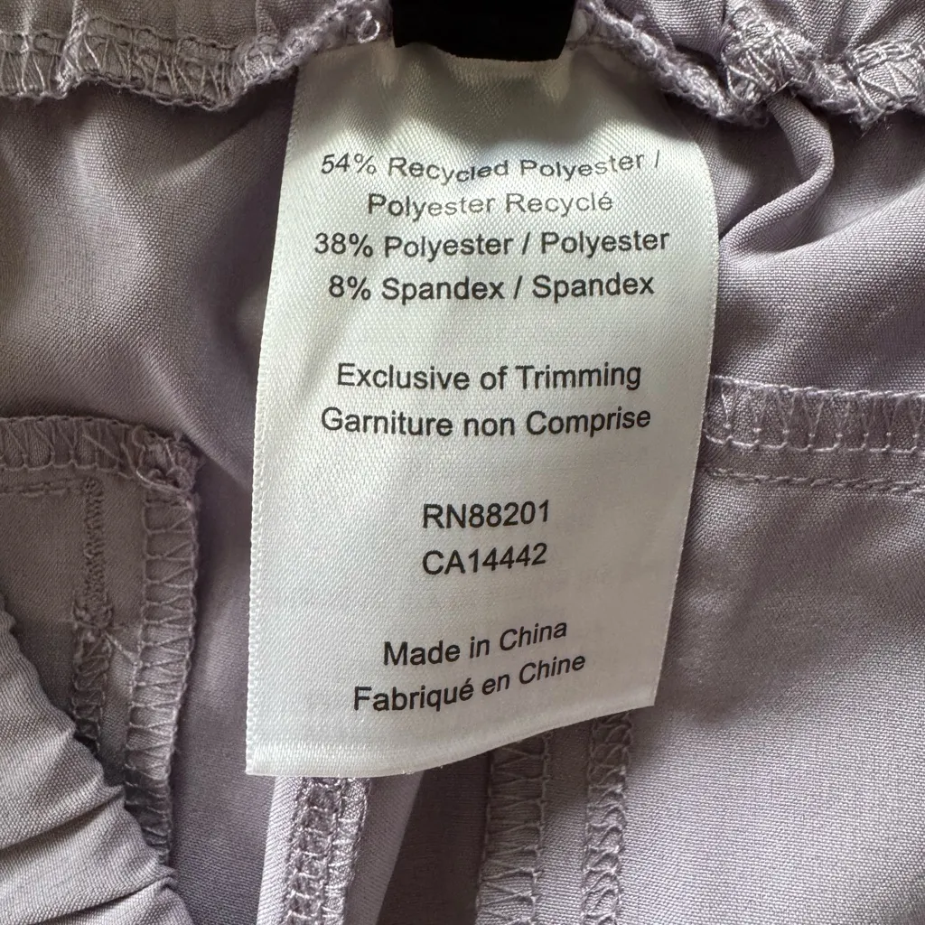 Mondetta Lavender Gray Side Stitch Wide Leg Elastic Waist Track Pants Size Large - Image 6