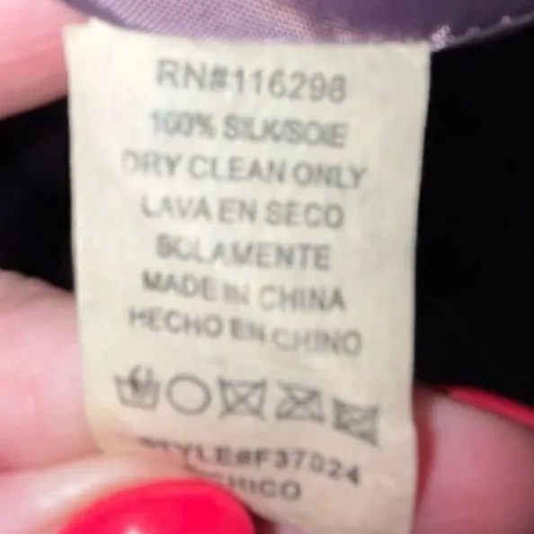 Trinity Silk Dress Ruffled Neckline Pleated Front - Image 5