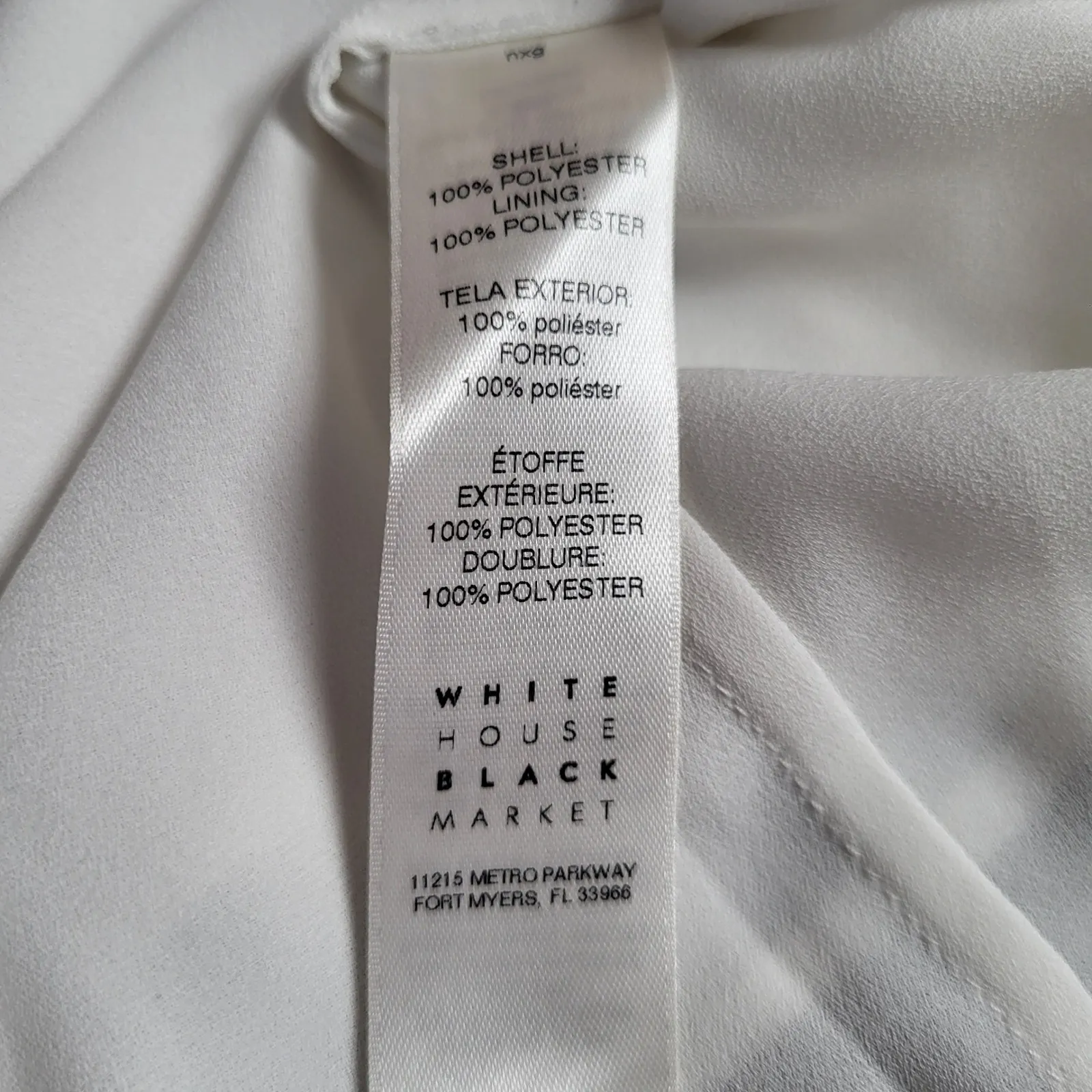 White House Black Market Ruffle Tiered Sleeve Blouse Top Elegant Womens Size 10 - Image 6