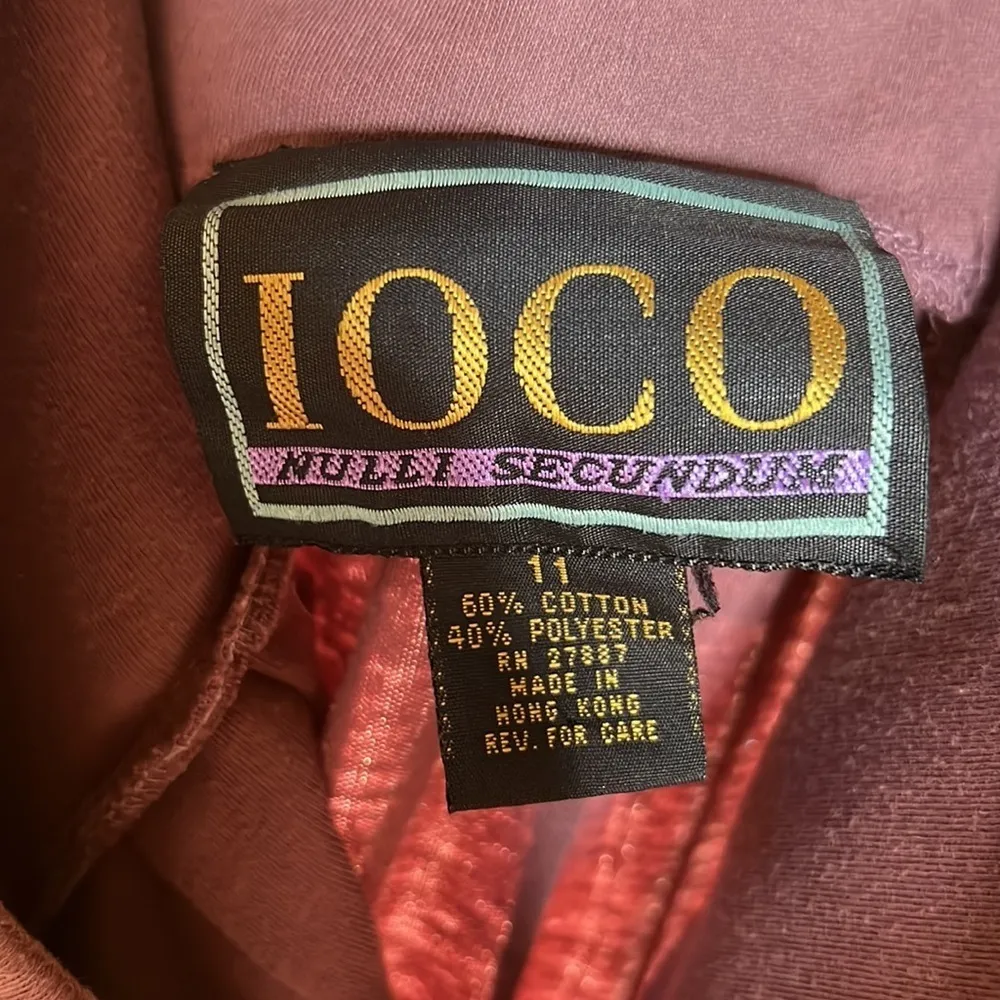 Vintage IOCO Nulli Secundum Cotton Blend Mauve Skirt w/ Pockets Size 11 Purple - Image 6