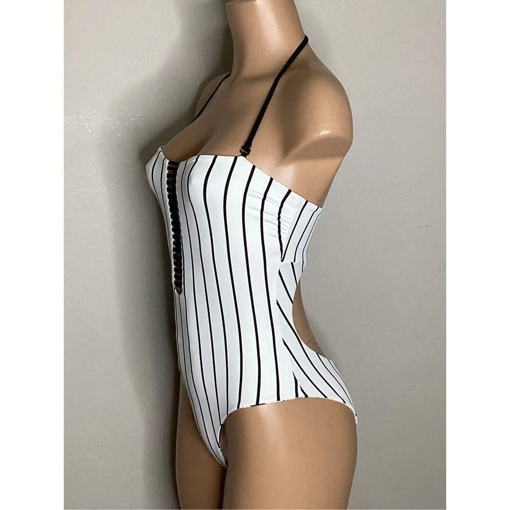 New. WET watercolor floral reversible swimsuit. Small. Retails $208 - Image 8