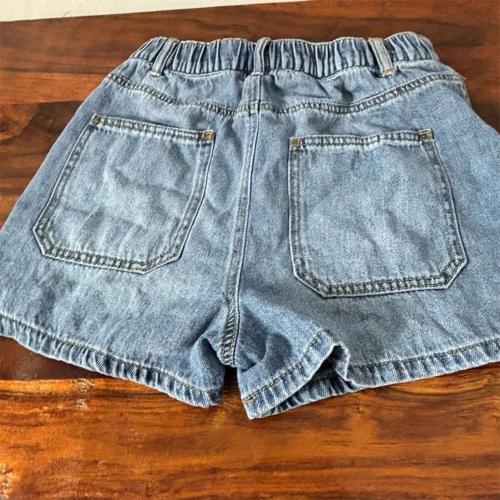 Kensie Women's Denim Shorts Blue Size 2 Elastic‎ Waist Casual - Image 3