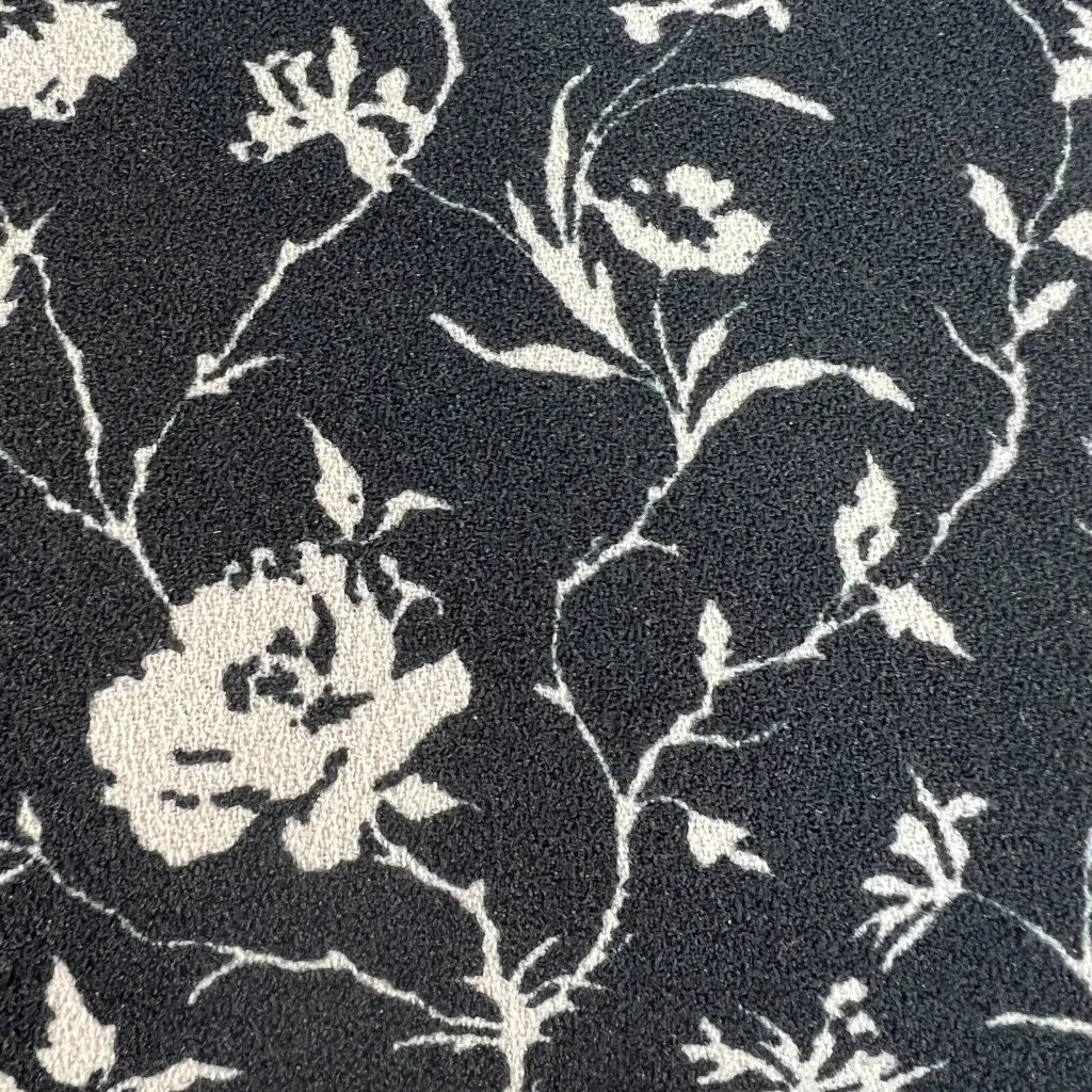 Club Monaco Dress 8 Black White Floral‎ Long Sleeve Kaisle Sheath Above Knee - Image 14