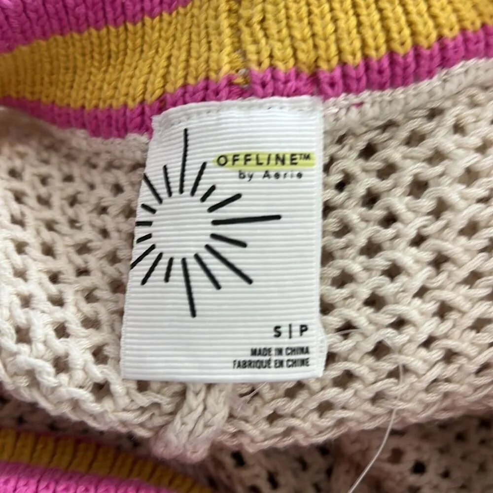 American Eagle Offline Knit Shorts Mesh Retro Small - Image 5