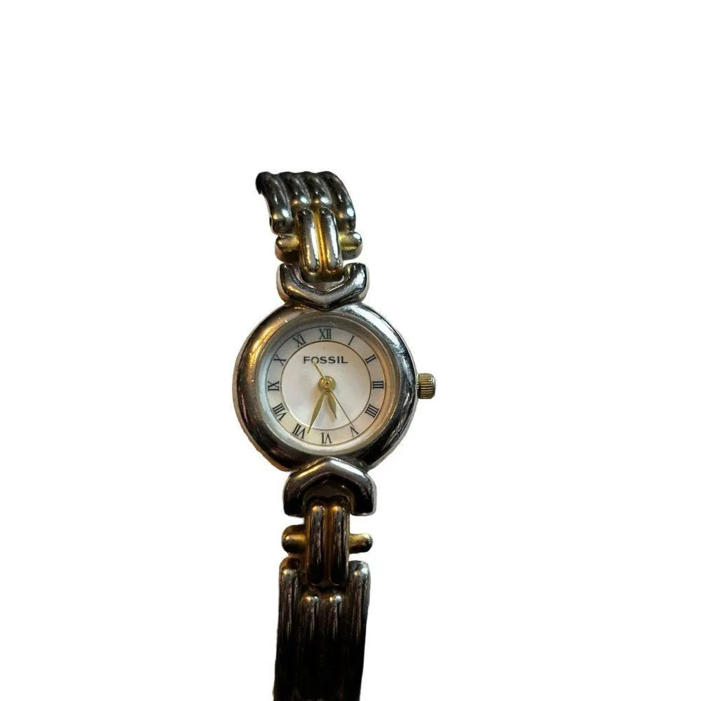 Fossil Women's Two-Tone Roman Numeral Bracelet Watch - Image 2