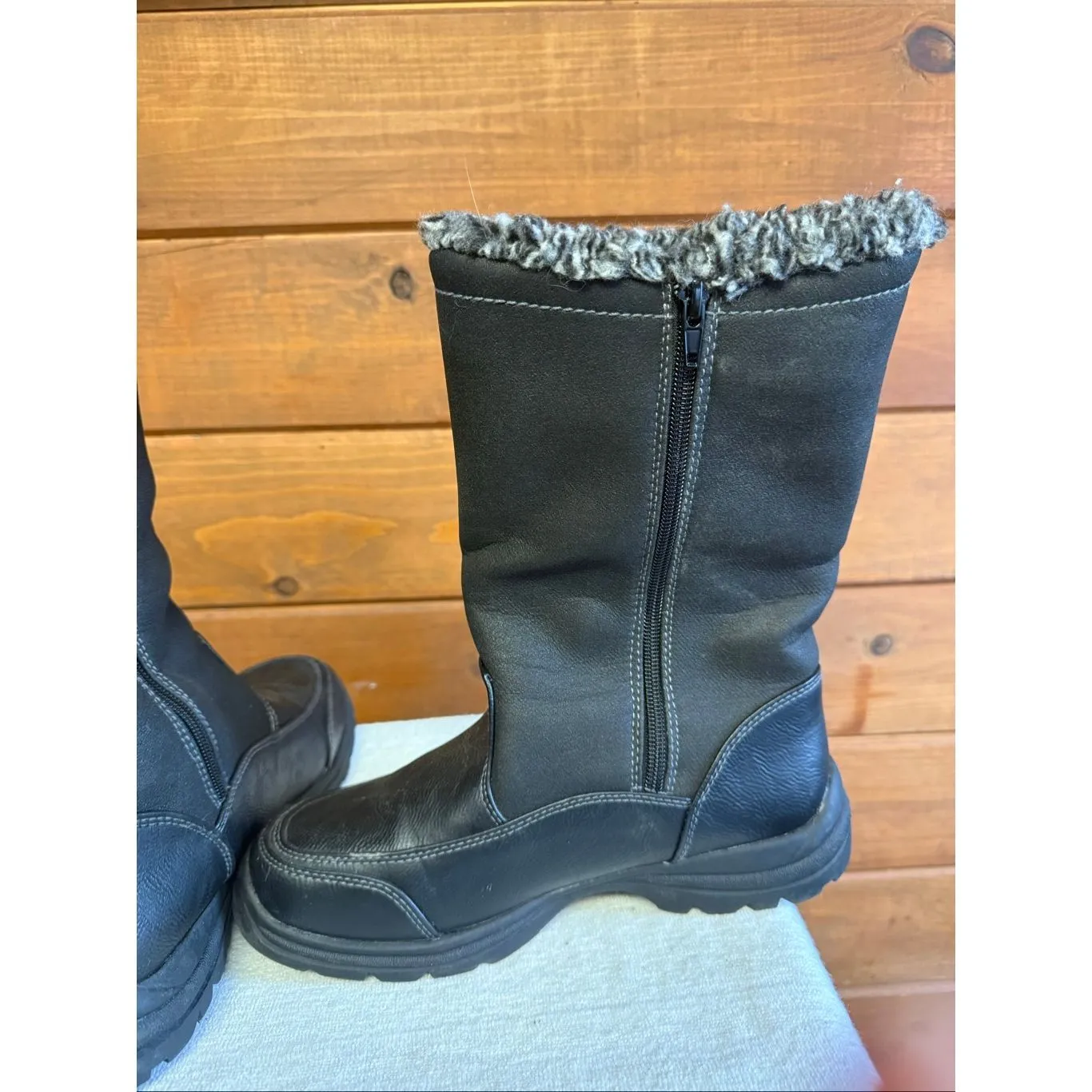 Weatherproof Delta Winter boots Sz 7.5 Black - Image 5
