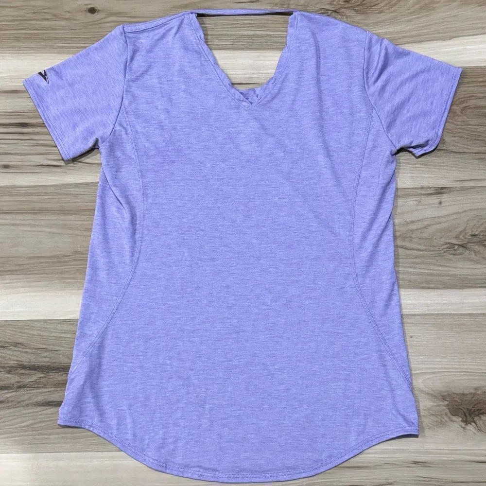 Brooks Running Distance Short Sleeve Shirt Purple Athletic Women’s Medium - Image 2