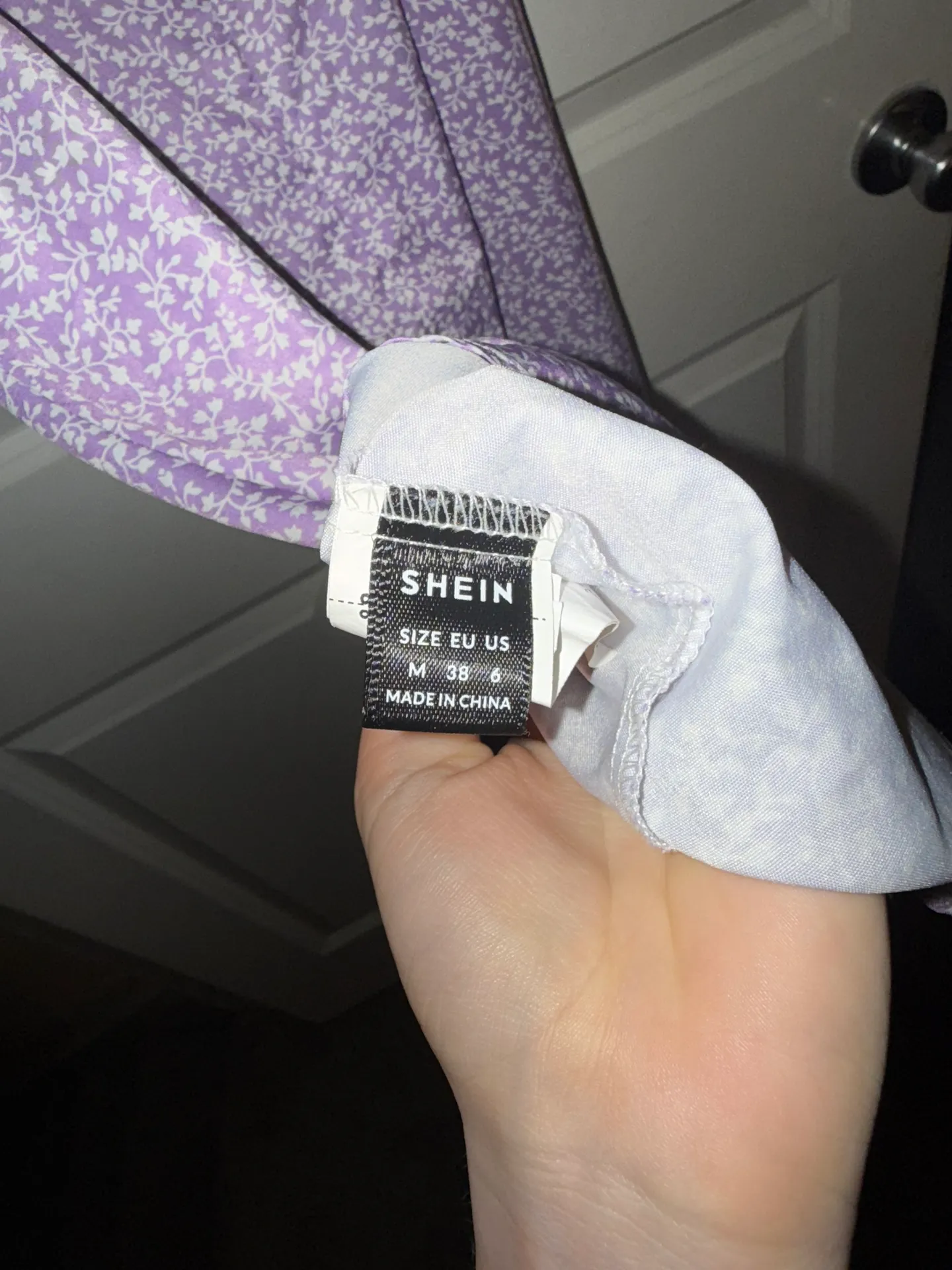 Purple And White Floral Dress - Image 5