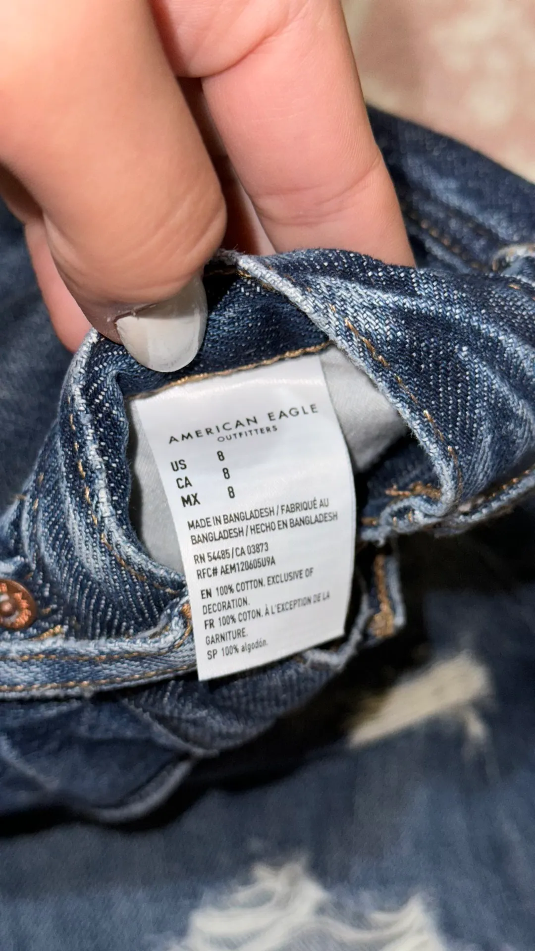 Outfitters High Waist Jean Shorts - Image 2