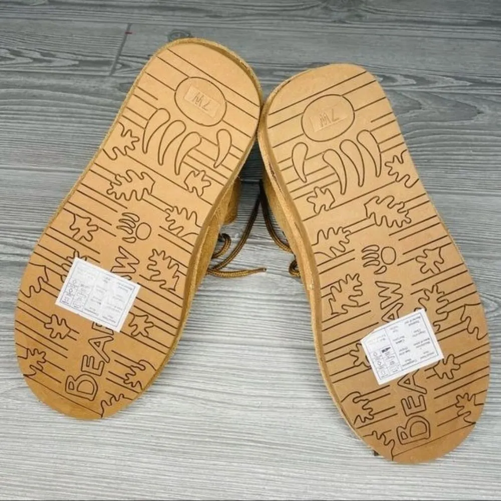 Bearpaw Kerri Suede Lace-up Boots shoes NeverWet suede wide 7 brown winter - Image 6