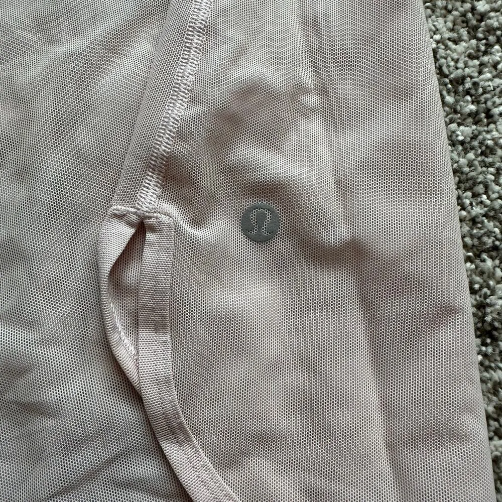 Lululemon light pink mesh racerback tank top - Image 7