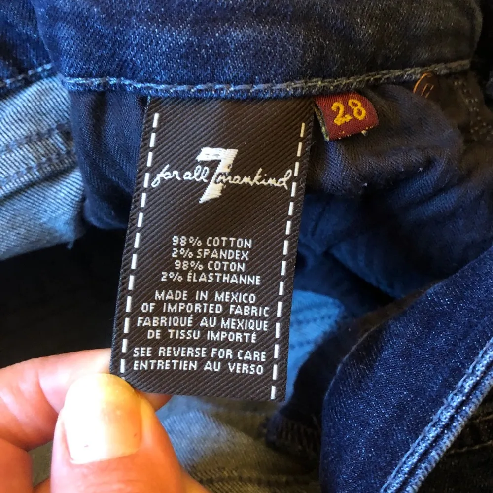 7 for all mankind ‘A’ pocket jeans size 28 - Image 5