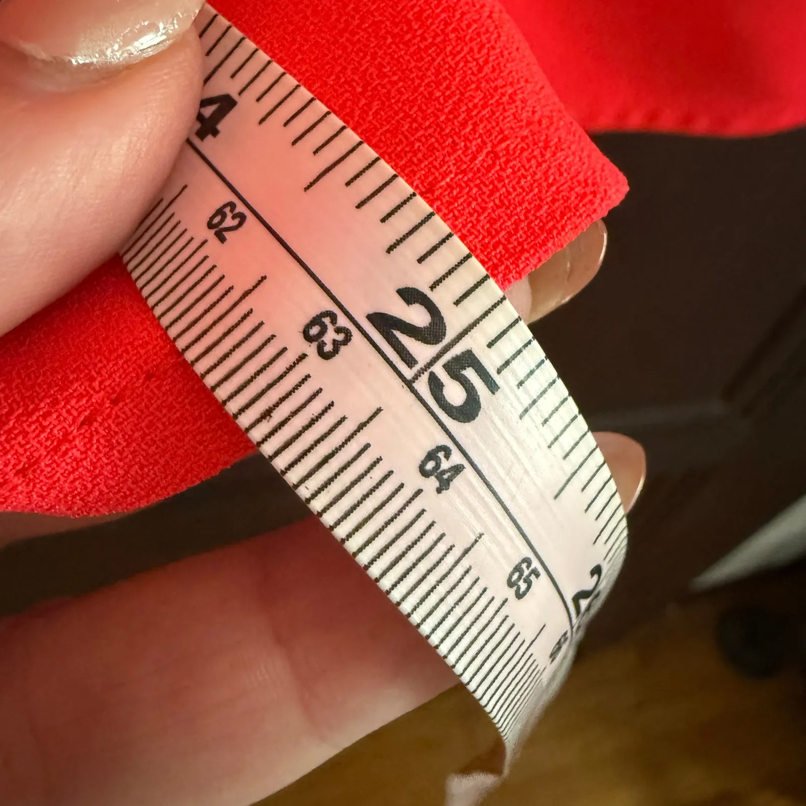 TRINA TURK | Hot Coral Split Neck Drop Hem Short Sleeve Top Neon | Size Small - Image 7