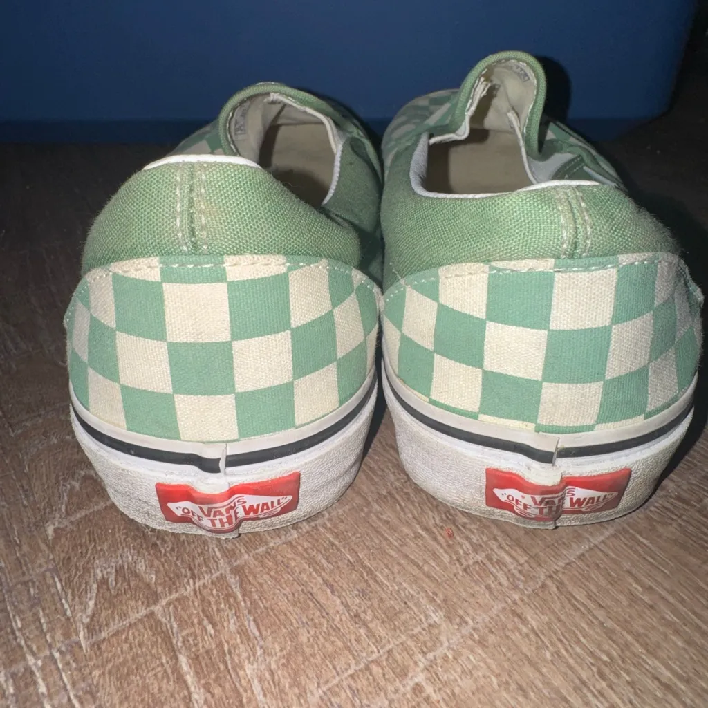 Green Checkered woman’s Shoes - Image 4
