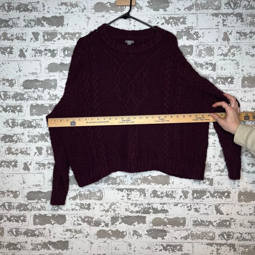 Aerie | women purple cropped knitted sweater - Image 4