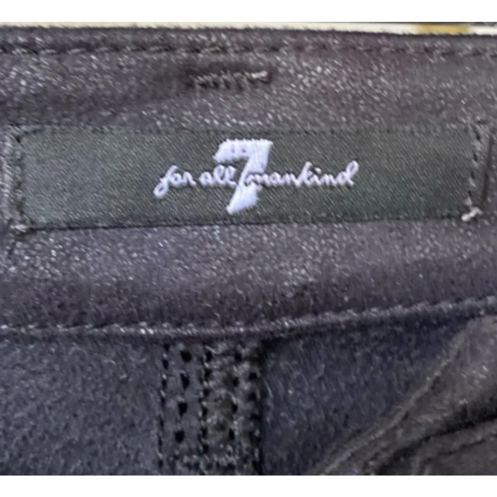 7 For All Mankind Jeans Denim High Waisted Skinny Baddie Bougie City Parisian 27 - Image 4