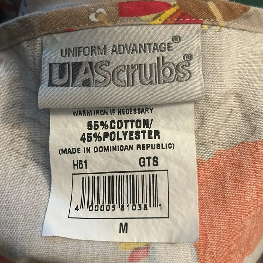 UA Uniform Advantage "A Time for Giving Thanks" Scrubs Medical Peds Pediatrician - Image 8