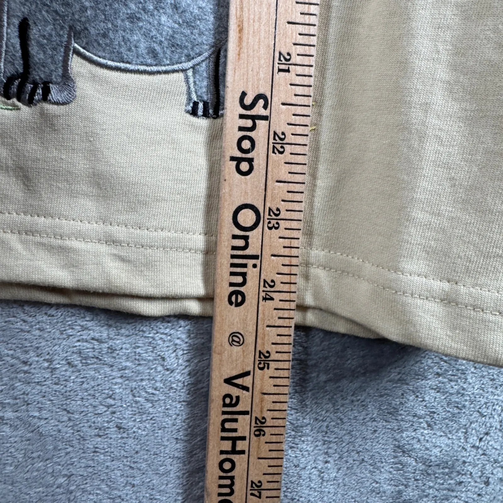 Onque‎ Casuals Cardigan Large Safari Monkey Giraffe Elephant Embroidered Novelty Tan - Image 10