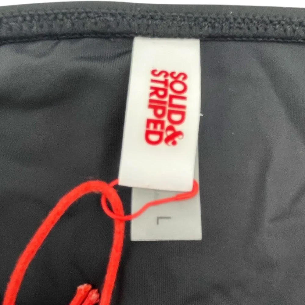 NWT Solid & Striped The Emily Mesh Bikini Bottom Black Size Large Swim Bottoms - Image 9