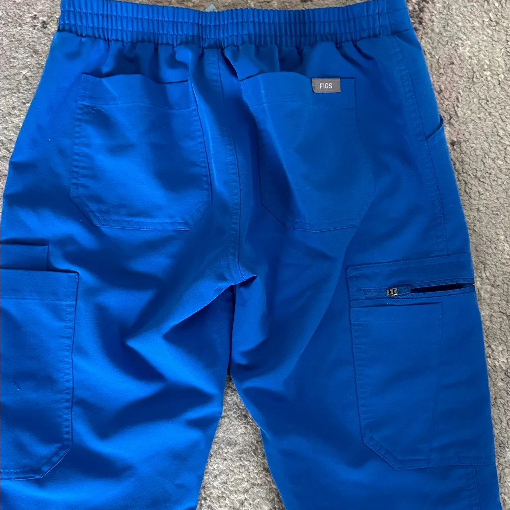 Fig's Women's Petite Blue High Waisted Yola Skinny Scrub Pants Sz XS - Image 5