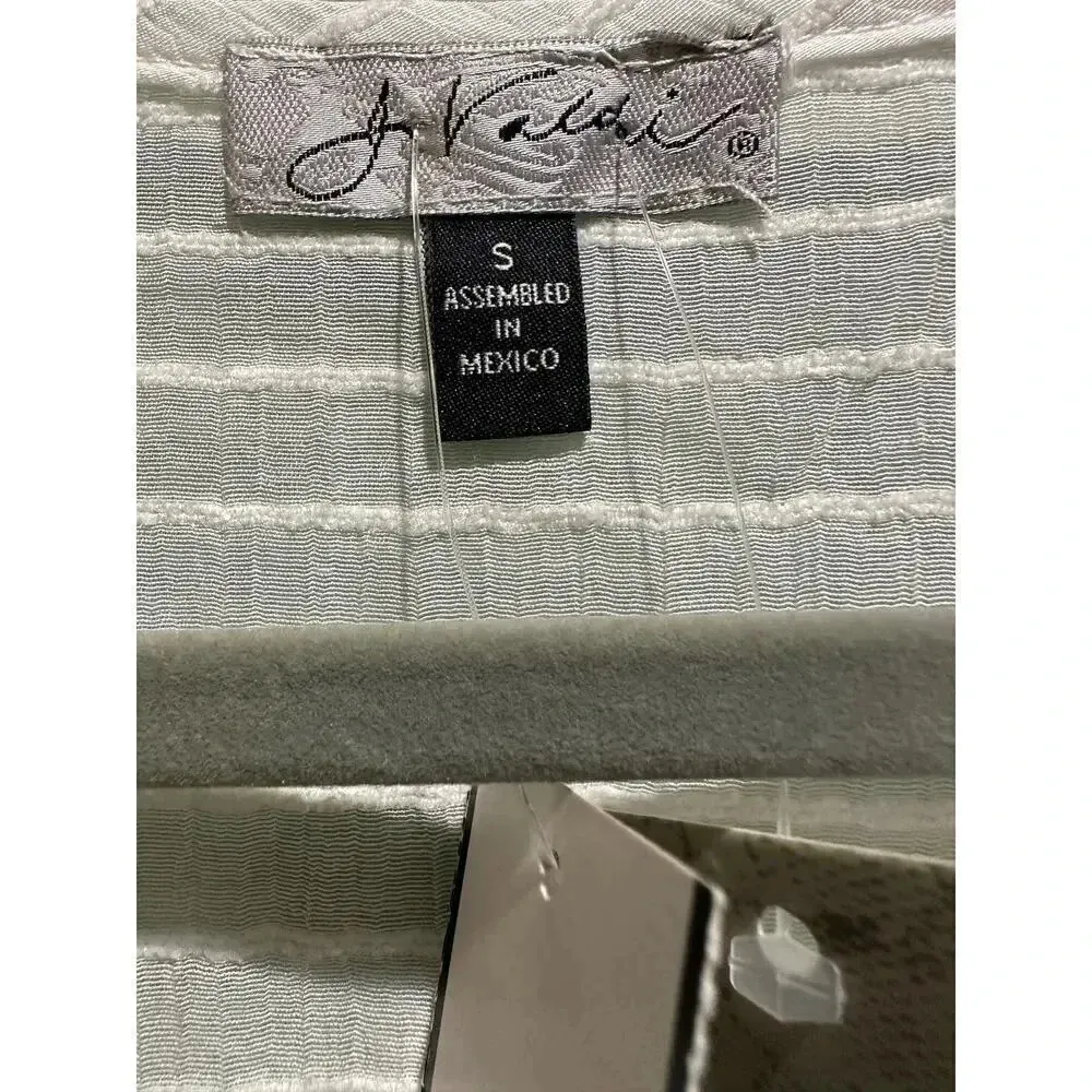 NWT J. Valdi Sheer Lace Up Swim‎ Cover Up Shirt White - Image 4