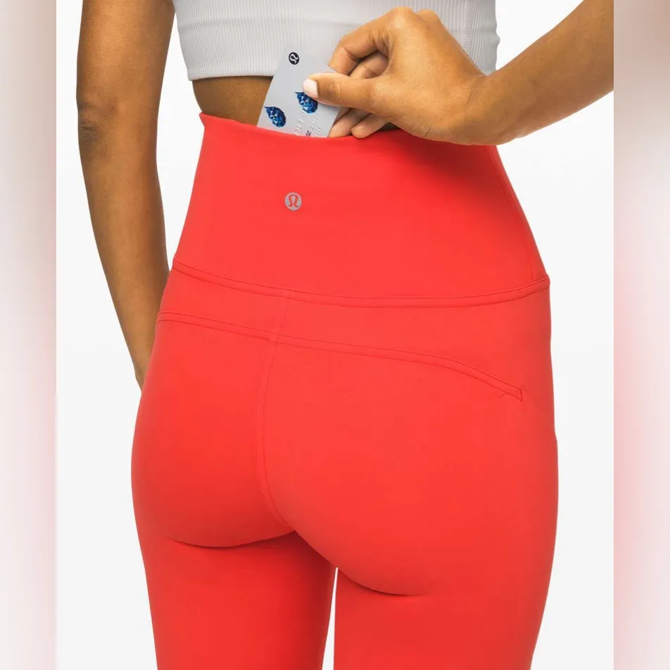 LULULEMON Mastered Motion High-Rise Tight Legging  28" in Thermal Red Size 4 - Image 6