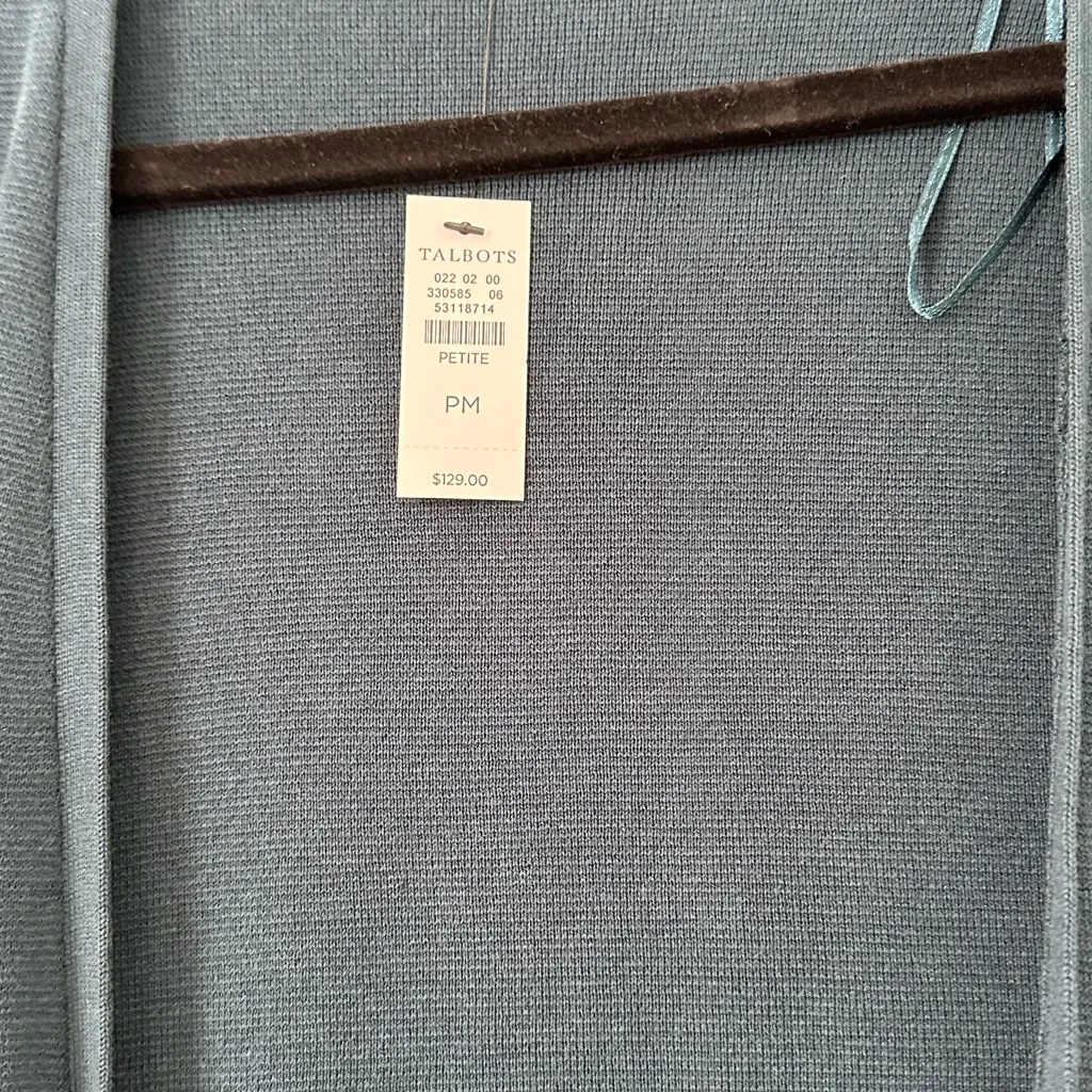 Talbots Teal long sweater - Image 3