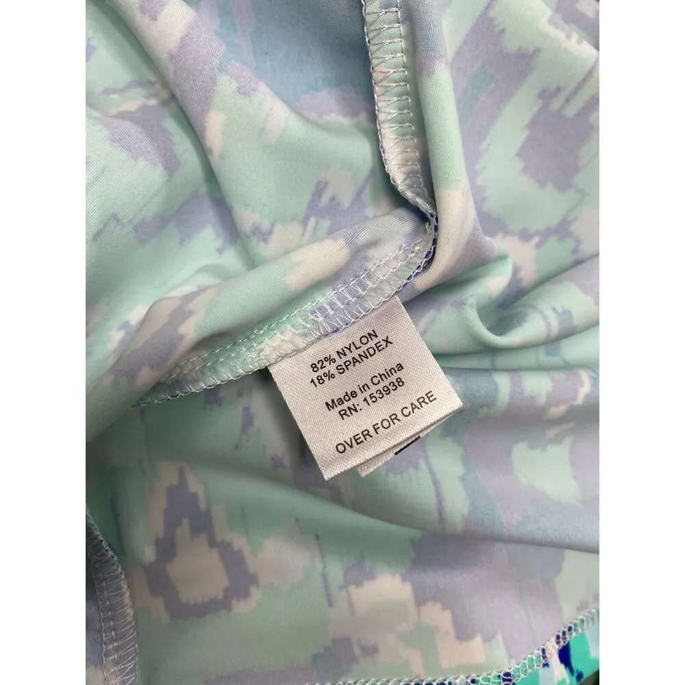 All For Color Women's Bahama Blue Seaview Court High Neck Shift Dress Sz L NWT - Image 11