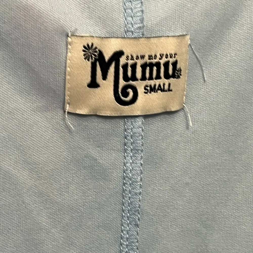 Show Me Your Mumu Kylie Mini Dress Lite Brite Bull Skull Longhorn | Blue | S - Image 10