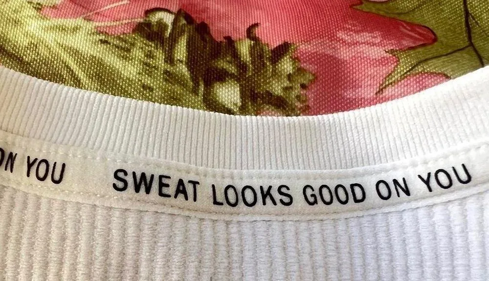 aerie white ribbed cropped workout tank bra top - Image 4