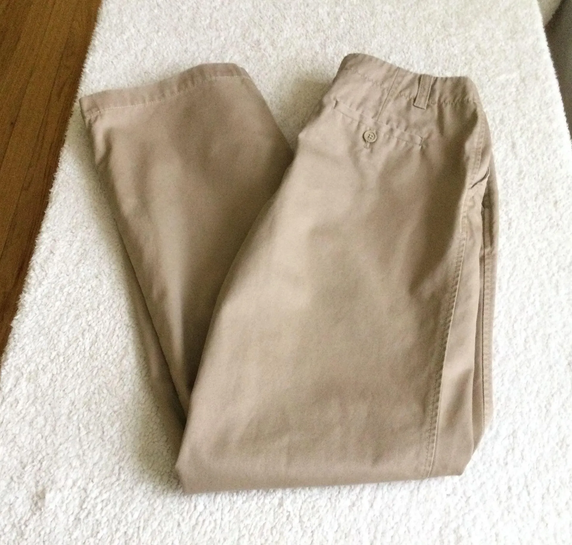 Y2K Khaki Flare Wide Leg Pants - Sz 6 - Image 3