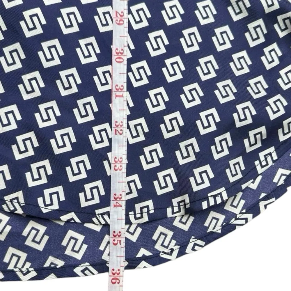 Julie Brown NWT Navy PREPPY PALM Silk Print Dress Size 2 - Image 8