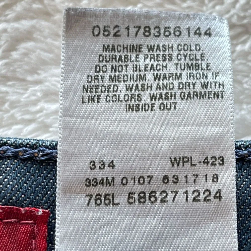 Levi's 565 Capri‎ Denim Jeans Womens 4 W27 Blue Medium Wash Rolled Cuff Mid Rise - Image 12