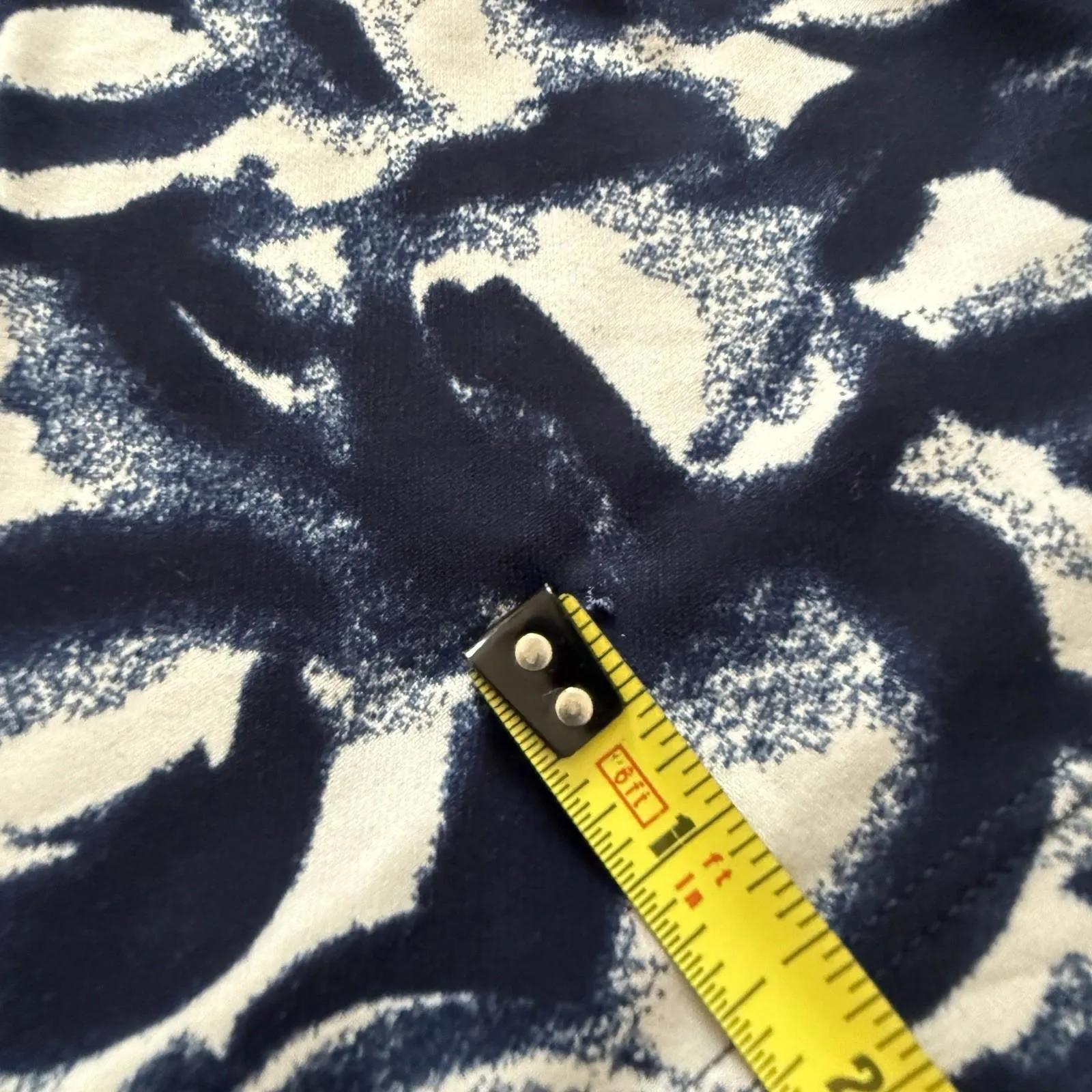 Lauren Ralph Lauren Blue & Off White Sz 6 Women’s Knee Length Jersey Dress - Image 6