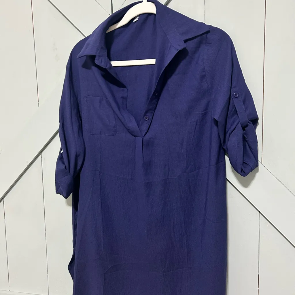 Navy Blue Button - Image 6