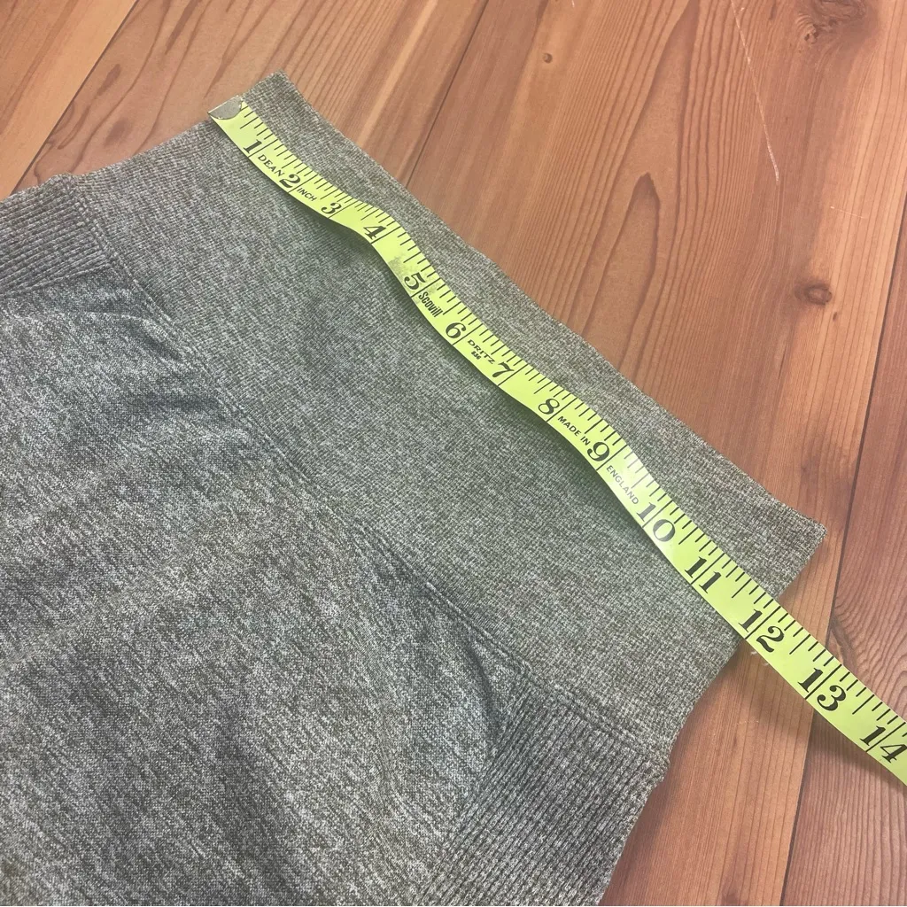 Cinched Scrunch Butt Heathered Green High Waist Seamless Bike Shorts Small - Image 3