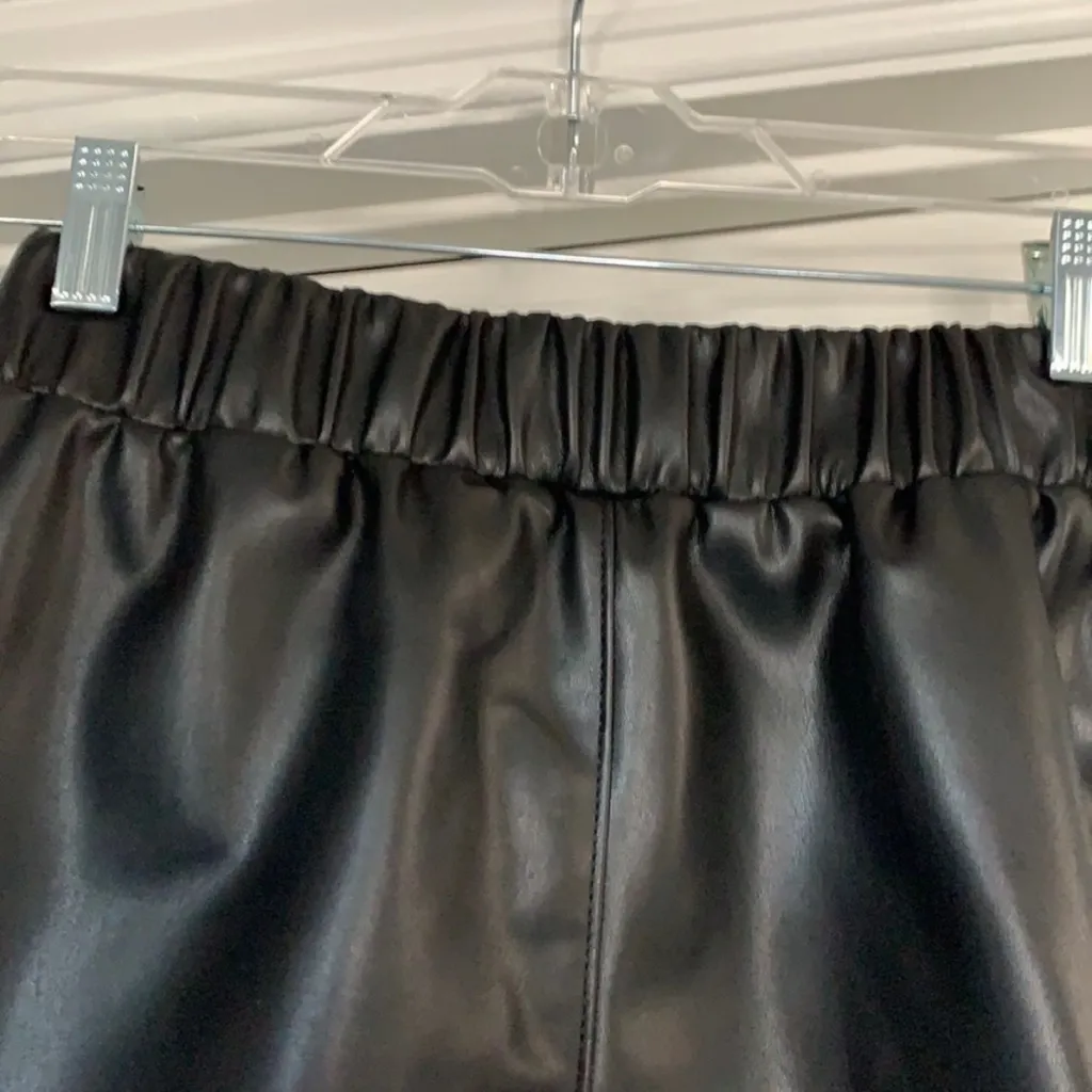 LIMITED EDITION Blank NYC Black Faux Leather High Rise Shorts - Image 7