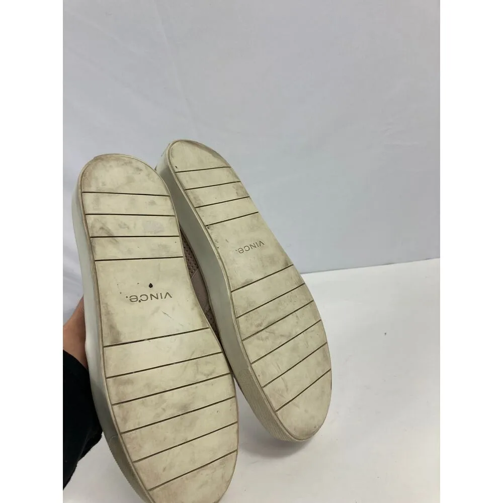 Vince Perforated Leather Blair Sneaker in Marble Size 7.5 - Image 5