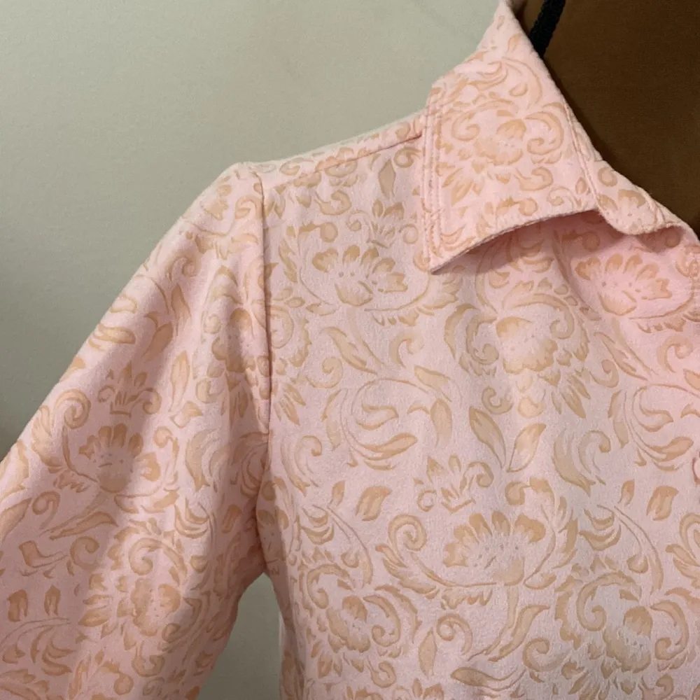 STO Susquehanna Trail Outfitters faux suede pink floral print western shirt sz S - Image 7