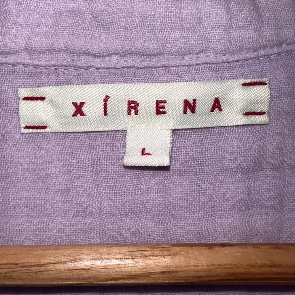 XiRENA Purple Button‎ Down Shirt Size L - Image 3