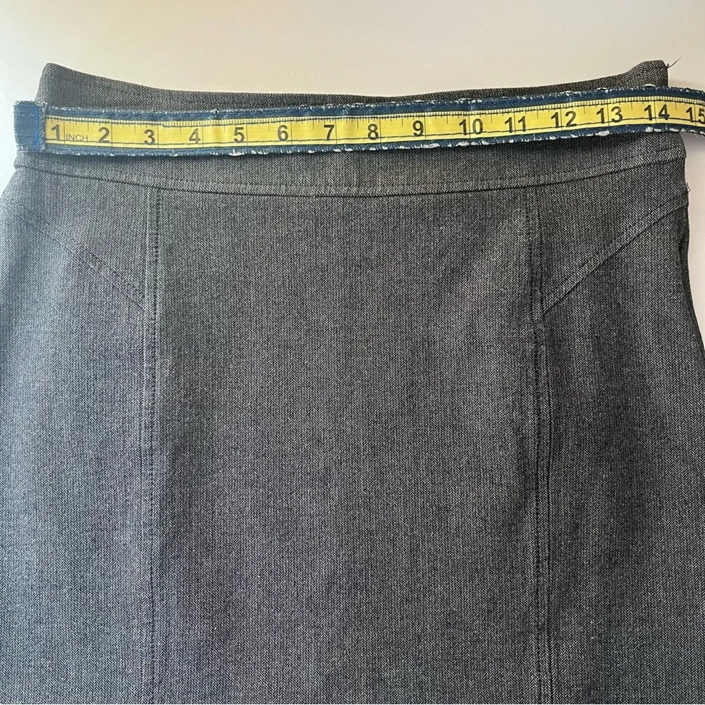 NWT Banana Republic Textured A-Line Mini Skirt Business Casual Grey 2 Small XS - Image 7