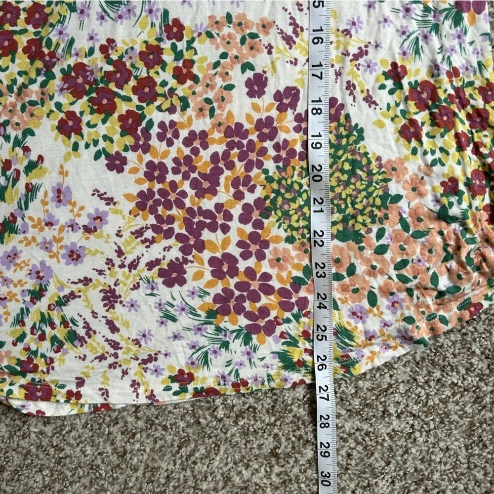 🦋 Maurices 24/7 Mara High Neck Sleeveless Tank Floral Colorful Spring Comfy XL - Image 6