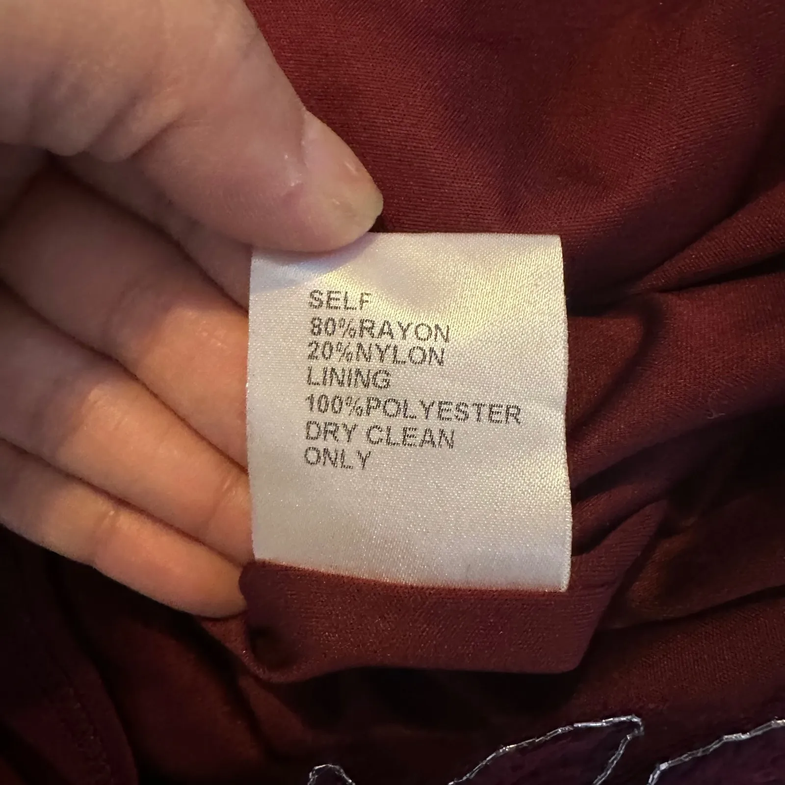 Tadashi Shoji Algiers Lace Cocktail Special Occasion Dress Raisn Burgundy Size 2 - Image 6