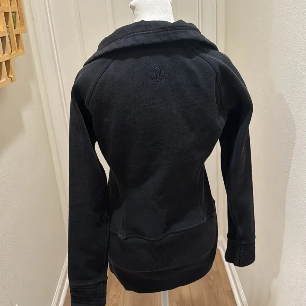 Lululemon black radiant jacket II womens 6 thumbholes full zip - Image 10