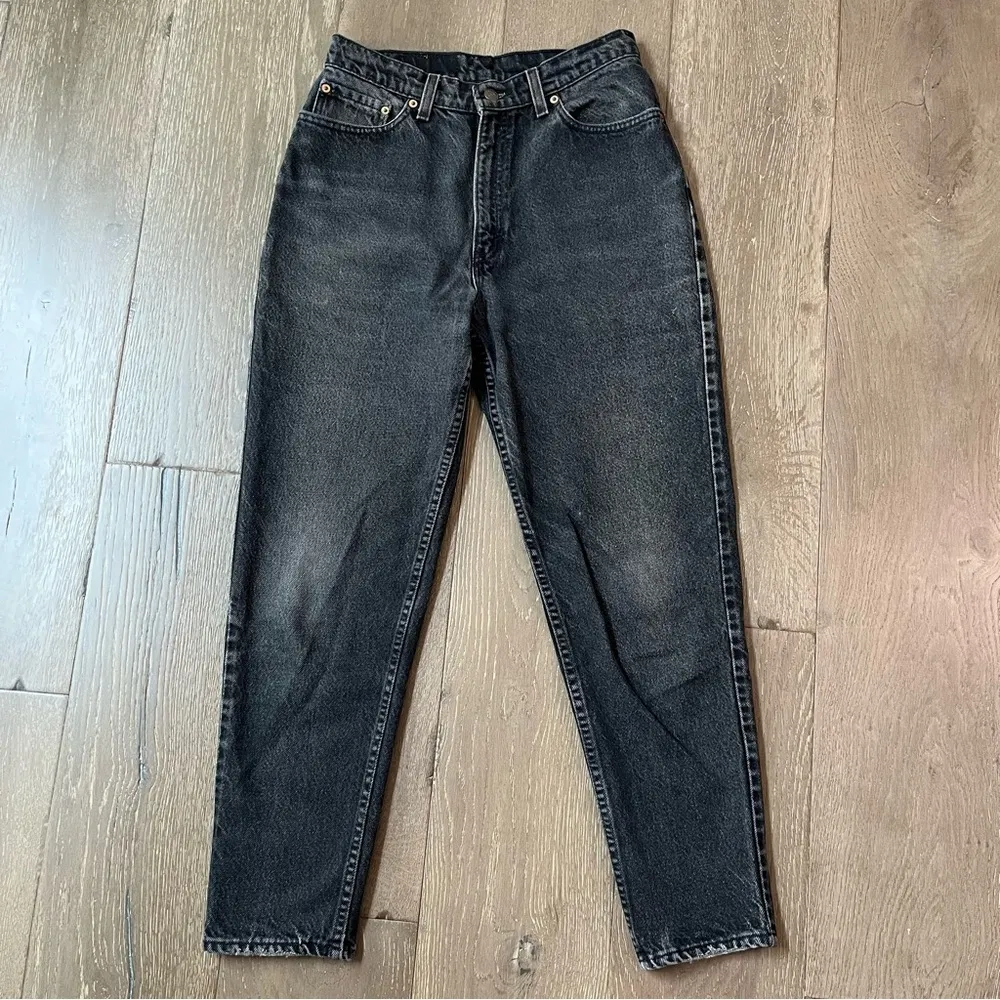 Vintage 1993 Levi's black‎ mom jeans size 11 - Image 2