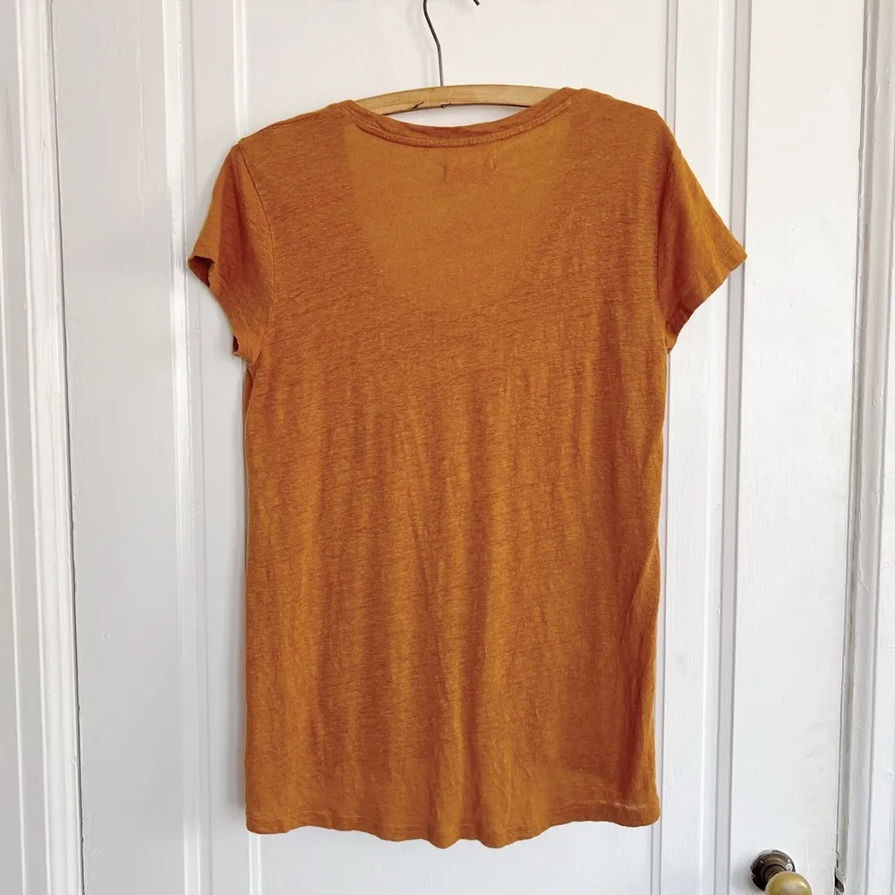 Madewell • Linen Timeoff Tee slub knit pocket drapey loose fit scoop neck - Image 7