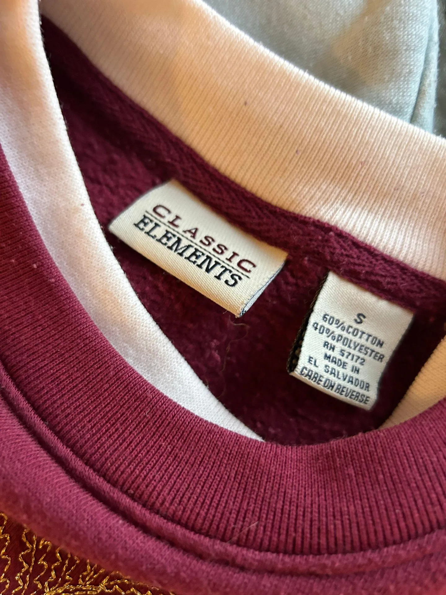 Classic Elements vintage embroidered crewneck sweater - Image 4