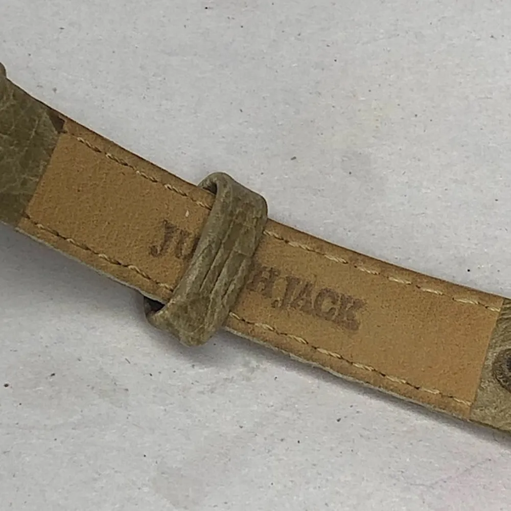 JUDITH JACK Swiss Movement MOP Face Marcasite Bezel Alligator Band Watch NWOT Brown - Image 8