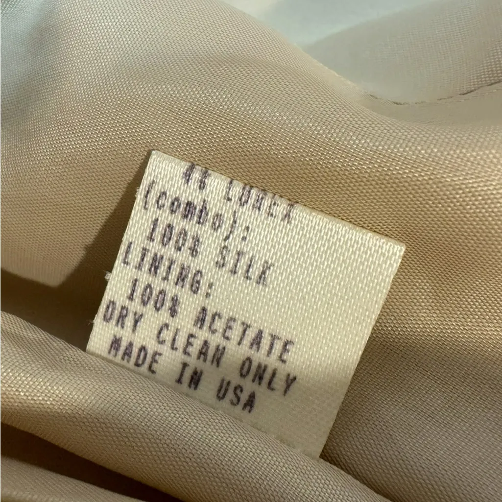 Vintage Gruppo‎ Americano Women’s Y2K Casual Beige Gold Blazer Size 6 Tan - Image 10